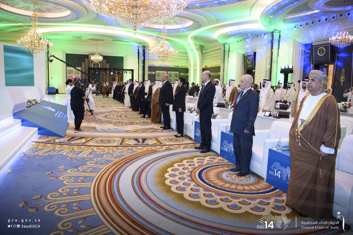 SaudiGCA_EN's tweet photo. The 14th General Assembly of #ARABOSAI in Jeddah is concluding its first day of meetings, which will be continuing until October 27 in #Jeddah.

#General_Court_of_Audit
#ARABOSAI14 https://t.co/uoF522pTNX