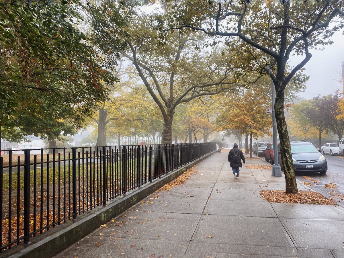 Spooky morning in NYC. Foggy amazingness.