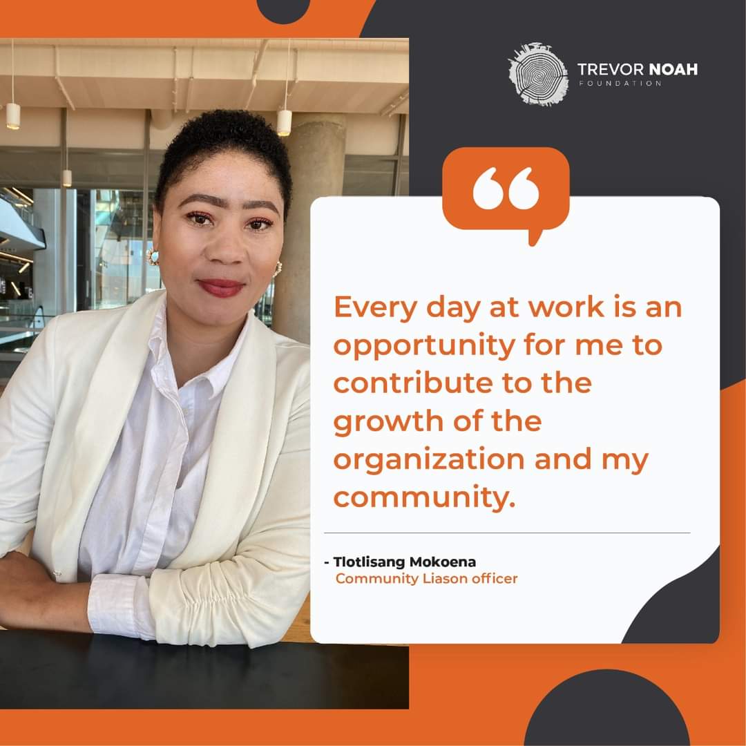 TrevorNoahFdn's tweet photo. Our family continues to grow! We’re delighted to welcome Tlotlisang Mokoena to our team as a Community Liaison Officer.
#TeamMemberAlert #TNFTeam #WeAreGrowing https://t.co/y8Azg3TC9u
