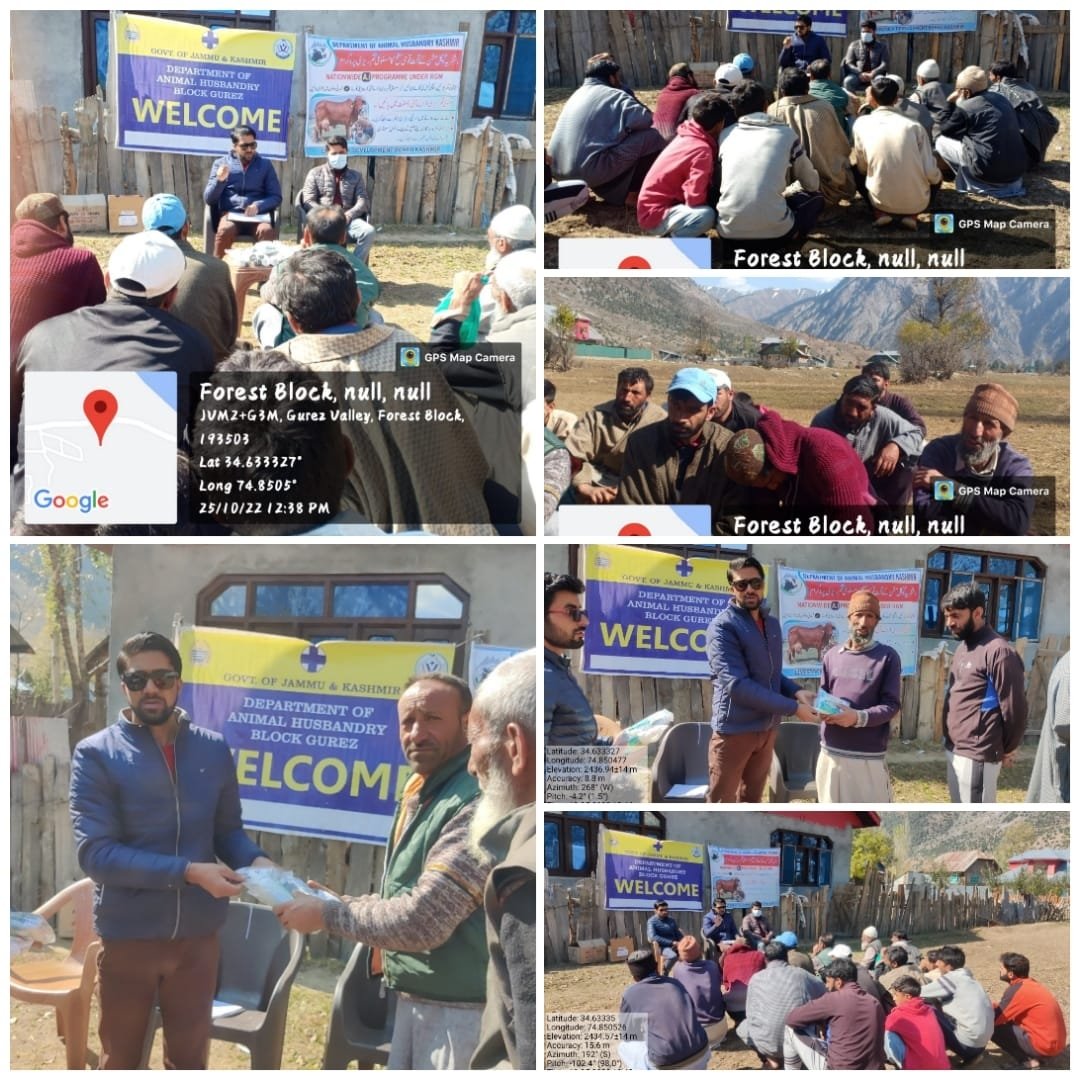 ahd_bandipora's tweet photo. #JanAbhiyanJK
As part of the on going JAN ABHIYAN PROGRAM, AHD Bandipora organised various awareness camps regarding Departmental Schemes like IDDS, IPDP, KCC etc at #Garoora, #Nadihal, #SK_Bala, #Chittibandy, #Sumbal and #Markoot_Gurez.
@dcbandipora
@jkahd
@dicbandipora https://t.co/fPnYPb5nN3