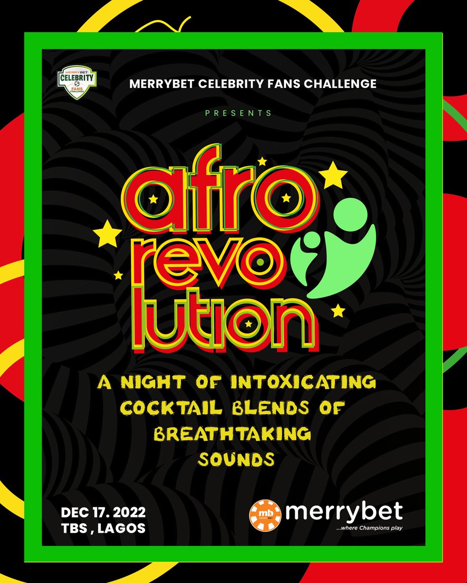 Merrybet Celebrity Fans Challenge is one of the most anticipated entertainment concerts in the country, year in year out.   After a 2-year break due to the pandemic, Nigeria’s most dynamic, exciting and star-studded, anticipated concert is back, stronger & bigger. #AfroRevolution