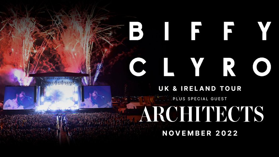 Two rock heroes. One great show 🤘 @BiffyClyro and @Architectsuk are tearing up UK arenas together in just a few weeks time. Who's coming?! Don't miss out ⚡️ gigst.rs/BiffyClyro