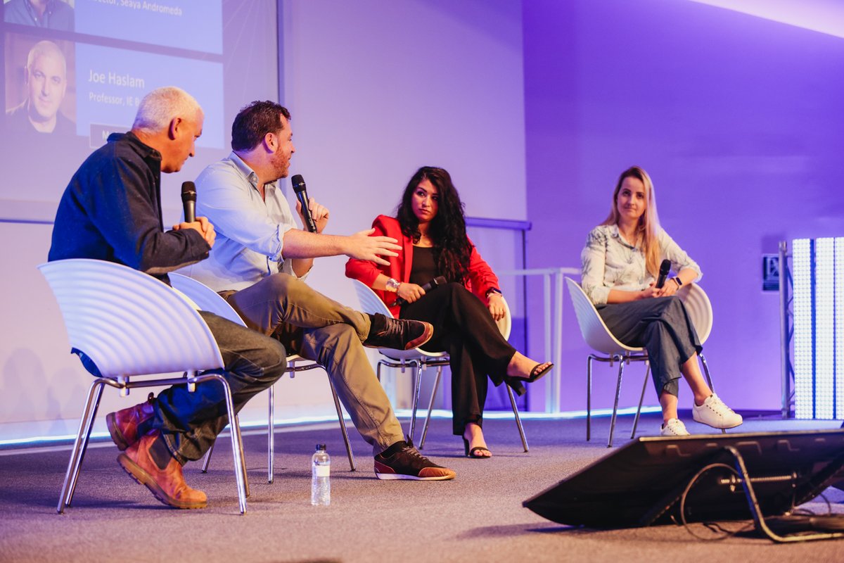 Last session at the Summit Pro Stage before lunch break ⏰ @MeritValdsalu, Cofounder & CEO at @SingleEarth1, @anakarenss, COO at @ClimateTrade, and Carlos Fisch, Director at @SeayaVentures, discuss about sustainability on the #blockchain in this session moderated by @joehas 🚀