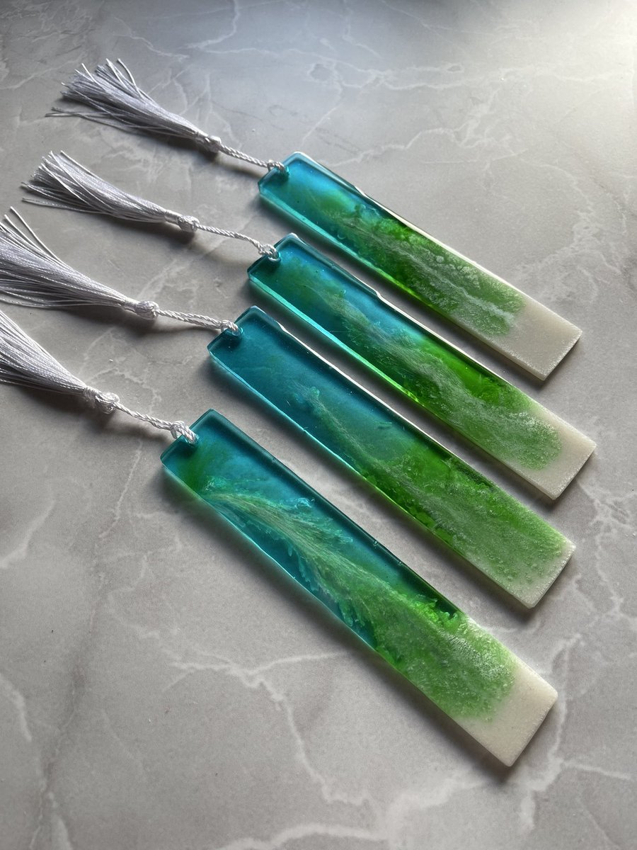 Resin bookmarks #resin #art #mentalhealth