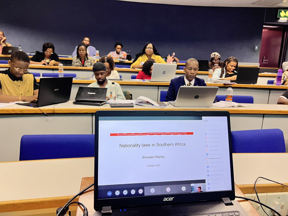 NetworkSouthern's tweet photo. We are joined by @BronwenManby who is presenting a comparative analysis of nationality laws and their implementation in the SADC States.
#endstatelessness #StatelessnessTraining22 #freedominbelonging
https://t.co/J27uXa762N https://t.co/Ny1PqFuPC3