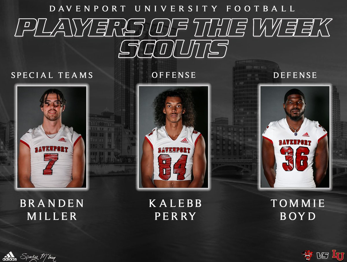 Congratulations to this past week's DU Football Players of the Week!

#DUFB22 🐾 | #UBUNTU