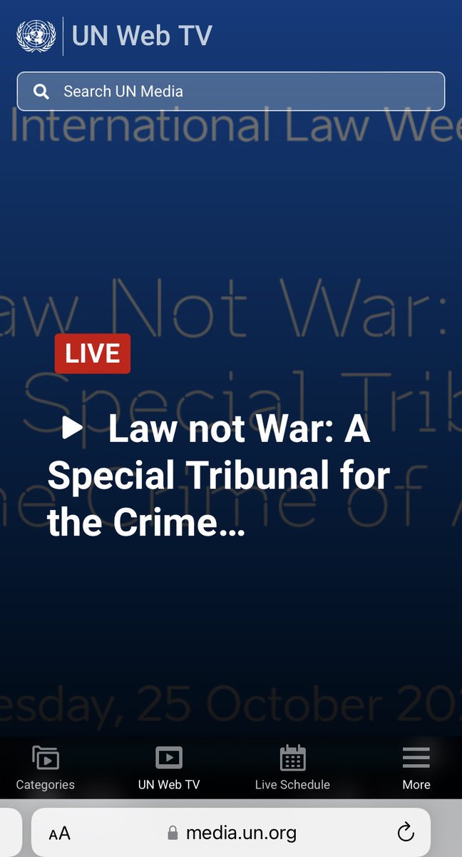 APildegovics's tweet photo. The side event on A Special Tribunal for the Crime of Aggression has started. Please follow on UN Web TV 📺 https://t.co/Q4FozLDrgV #StandUpFor Ukraine https://t.co/45sHMSpv6a