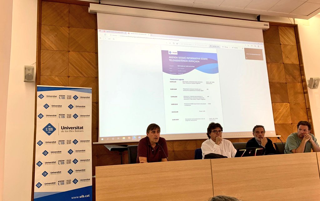La UIB ha coorganitzat amb Afers Socials una jornada sobre els avenços en noves tecnologies aplicades a serveis per a la ciutadania, especialment la teleassistència per a persones en situació de dependència, que a Balears es va posar en marxa el 2018 i ja té més d'11.000 usuaris