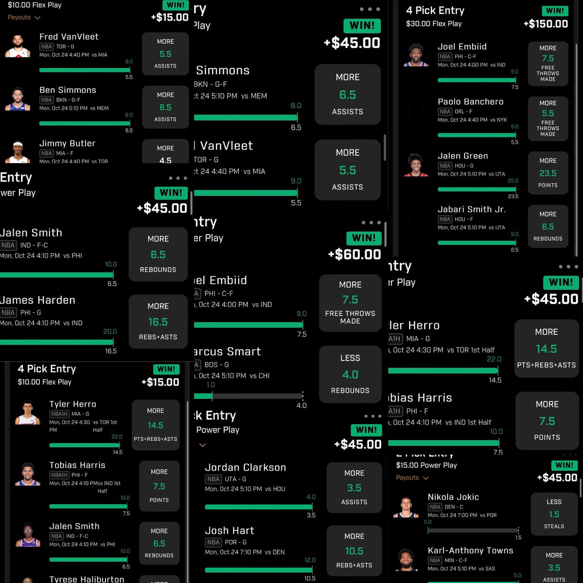 Ja2oa05's tweet photo. Another solid night ! The @Propulation_ fam did it again ! Come join the fam , and eat with us on the daily . #PrizePicks #DFS #UnderdogFantasy #SportsGambling https://t.co/slJLLsqNgo