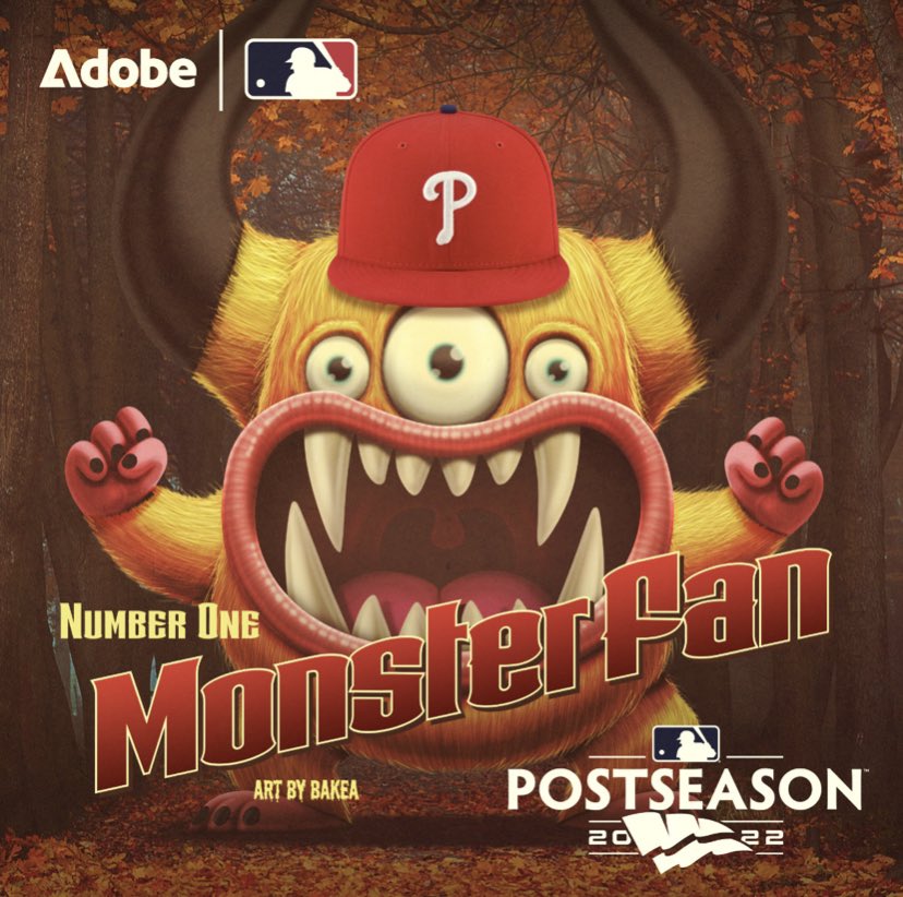 MaxReeder9's tweet photo. #adobemonsterfan need those World Series tickets. Went to NLCS and NLDS can’t miss the main event! Great idea by @Adobe https://t.co/mkbUw7Kk7g