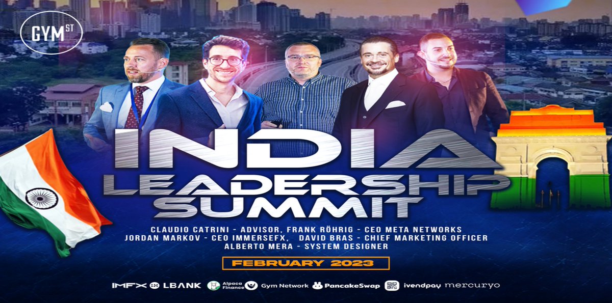 🇮🇳 GYM STREET COMES TO INDIA 2023 🇮🇳

It’s awesome to see so many people join us on our journey to create the first Financial District in the Metaverse.🙏🤩

#BSC #GYMNET #DEFI #NFTs #cryptocurrency #metaverse