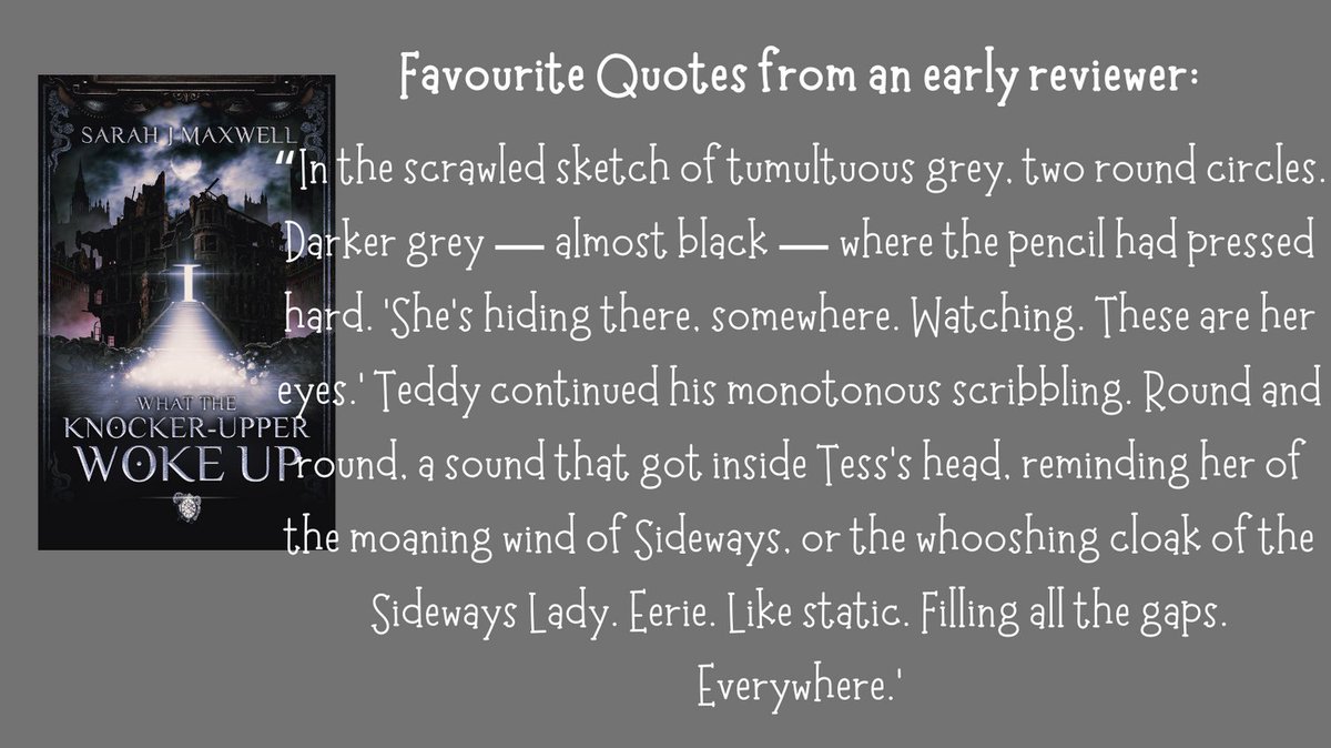 sarah_j_maxwell's tweet photo. When someone takes the time to review your book and picks out favourite quotes. :) #teasertuesday #newrelease #bookbuzz #knockerupper #ya #fantasynovel https://t.co/ek1FSwKLRL