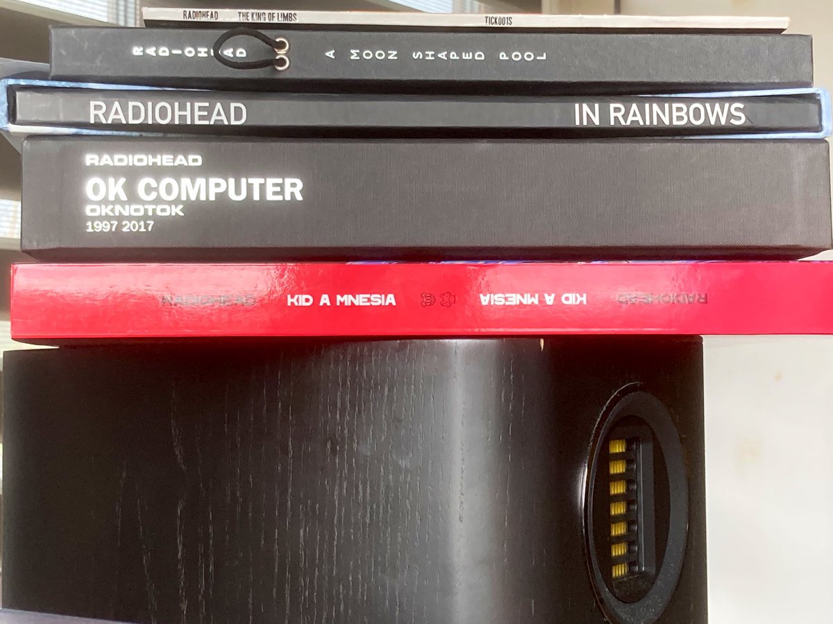 How to disappear completely for a couple of hours? Sink into some of the gorgeous @radiohead boxes for the afternoon. Bliss and agitation in one handy package. Good afternoon all #NowPlaying