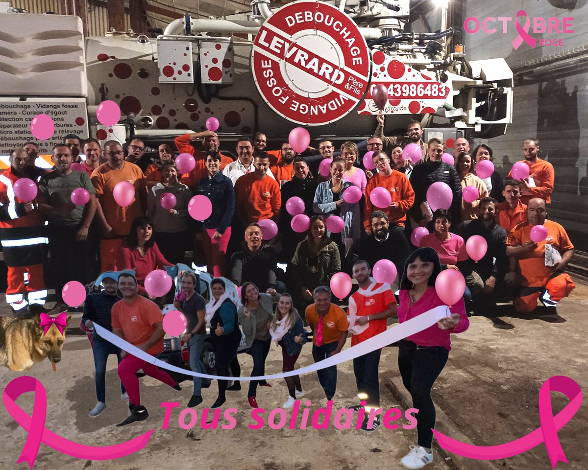 LEVRARD53et72's tweet photo. 💥L'entreprise Levrard et toute son équipe se sont mobilisées pour octobre rose.
Retrouvez nous sur notre site internet : https://t.co/dVDMkFjmVR
#octobrerose #assainissement #maineetloire #sarthe #mayenne #debouchage #team #cancerdusein https://t.co/z7Dfgn0Pl7