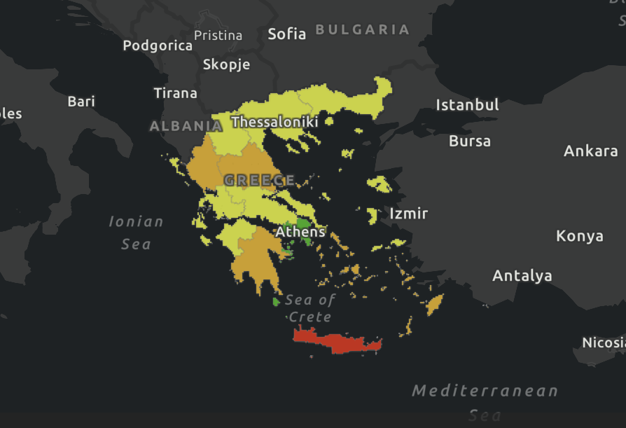 Our colleagues <a href="/SDSNgreece/">SDSNGreece</a> published a report highlighting the performance of 13 Greek Regions on the #SDGs👉bit.ly/3f5t7ma

It was a pleasure collaborating w/the team on developing maps &amp; visualizing the analysis. Explore their incredible work👉 bit.ly/3N0S6nj