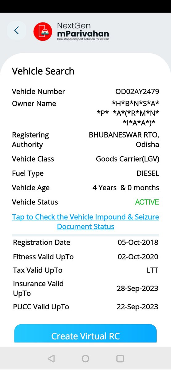ArunPsahoo82's tweet photo. @RtoBbsr_I Sir one goods vehicle full load LPG cylinder scratched my vehicle near Sundarpada Jatni Road,the surprise thing is that the vehicle has no fitness still running with full loaded of LPG cylinder in the road.The vehicle has ran away with accident .Pls act on it sir https://t.co/mXiRsrgUDx
