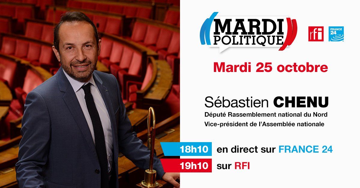 🎙 RDV ce soir à 18h10 sur @France24_fr et 20h10 sur @RFI Sébastien Chenu (@sebchenu) répondra aux questions de @VGGAS et @mperelman
