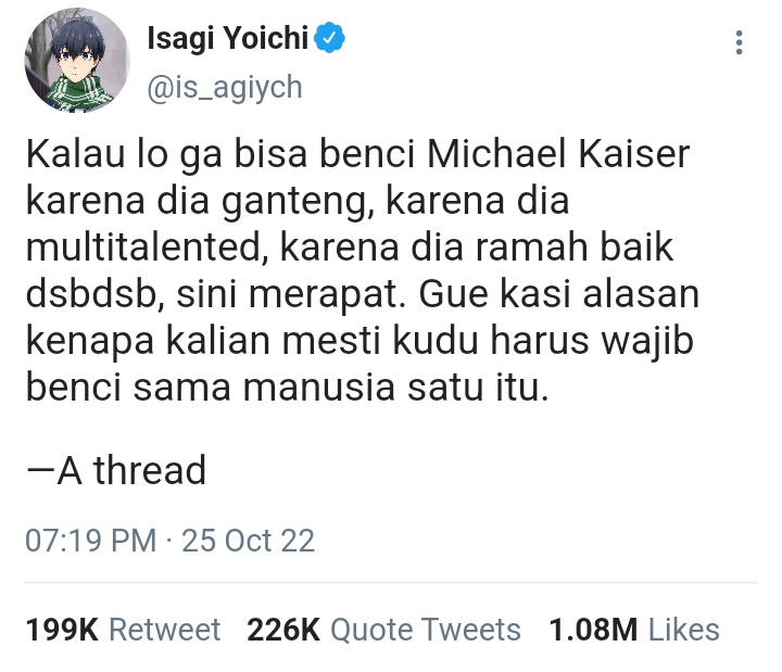 vernaalisluna's tweet photo. Kaiser x Isagi (Kaisagi) (4 tweets)

// kata kasar dan vulgar , dimensi lokal 

(1) https://t.co/5mbYc6WiRo