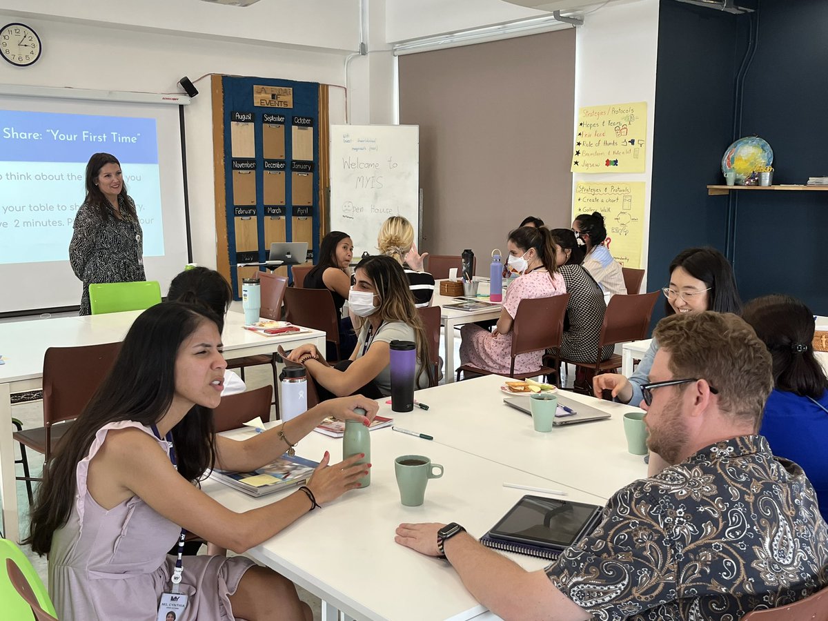 Cultivating curiosity! Today teachers at MYIS had the opportunity to design writing units of study with intention and inquiry with our consultant <a href="/Veraday04/">Veraday</a> #MayicPYP #writing