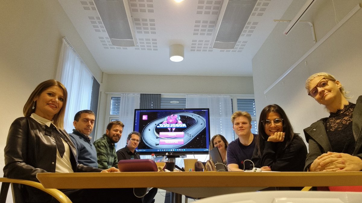 robolocode's tweet image. 💖So it's a wrap! Our last project meeting has ended, but still more things to come. The game @robolocode will be released soon, stay tuned!
Visit our website to see what we have available: teducativas.madeira.gov.pt/roboloco/en
#ErasmusPlus #gamedev #robolocode #education #code