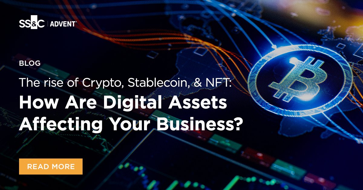 SSCAdvent's tweet photo. Digital assets like #cryptocurrency, stablecoins, and NFT's are now widespread investments amongst professional investors and #assetmanagers. Learn how #SSCAdvent is well-positioned to broker conversations around managing these new investments. https://t.co/oU6nAnbHWe https://t.co/zKlgyf80rY