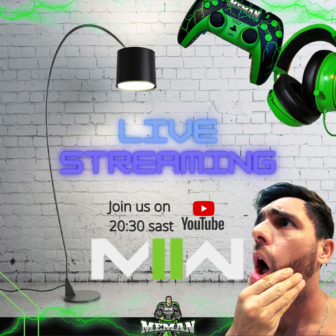 MeMan_live's tweet photo. Hey ✌️

If you are not jamming tonight,come make a turn it would be cool ✌️

Youtube link
https://t.co/0cwUXKWHvK

Until laterz

#zastreams #MW2campaign #CallofDuty #strorytime #liveChat #meman https://t.co/XDc9jVtJUL