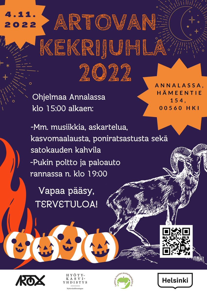Artovan kekrijuhla 2022 
#arabianranta #arabiannuorisotalo