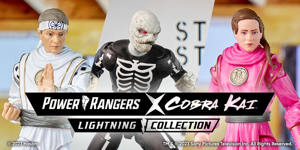 #PowerRangers Mighty Morphin X #CobraKai introduces #DanielLaRusso as the White Crane Ranger, a Skeleputty, and Samantha LaRusso as the Pink Mantis Ranger! Pre-order @target with some quantities available on #HasbroPulse! Pulse Premium Pre-order at 9am ET, 10am ET for all fans!