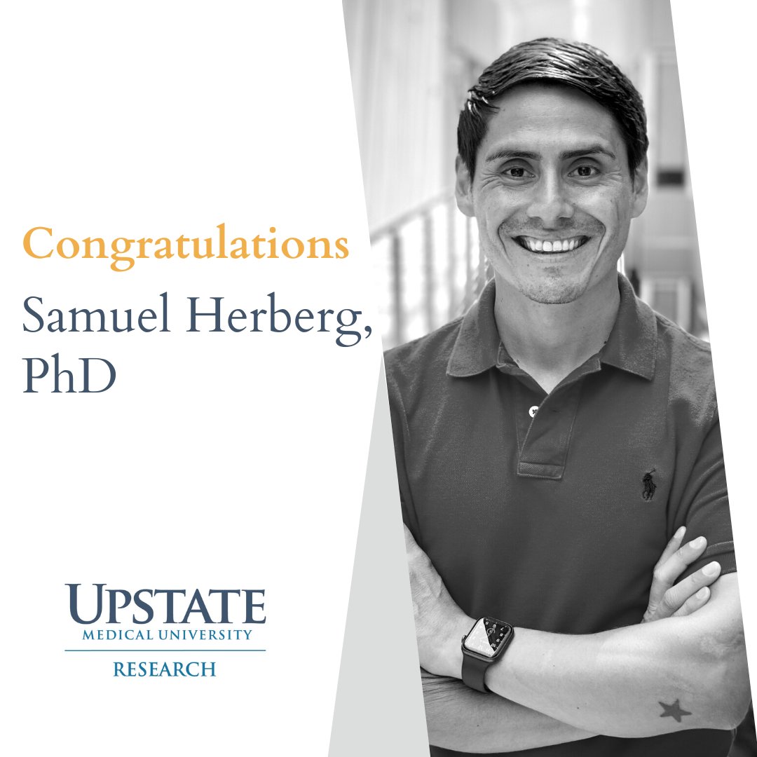 InnovateUpstate's tweet photo. Congrats to @sherberg128 on his $2 mil grant from @NatEyeInstitute to study the role of cellular memory in #glaucoma.
 He’s proposing the 1st studies to establish the role of TM cells’ mechanical memory in the development of the disease. 
https://t.co/zgZeaCbuZg
@Upstate_Vision https://t.co/NFrESCRbvF