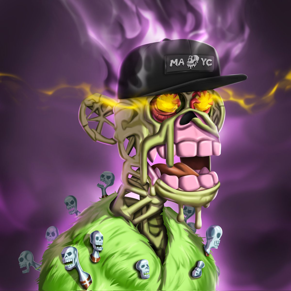 Kentasi2's tweet photo. Fanart @BoredApeYC for @mcneds 
Video timelapse below🔻 https://t.co/MVJcKE2bml