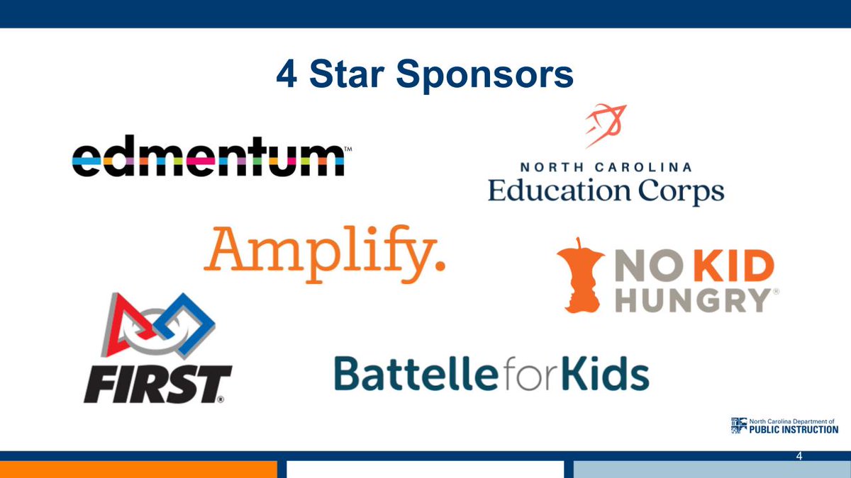 AIM_NCDPI's tweet photo. ⭐⭐⭐⭐

Almost time for #NCAIM2022! Thank you to our 4 star sponsors who are helping make this week possible! https://t.co/pVWdmtiyEA