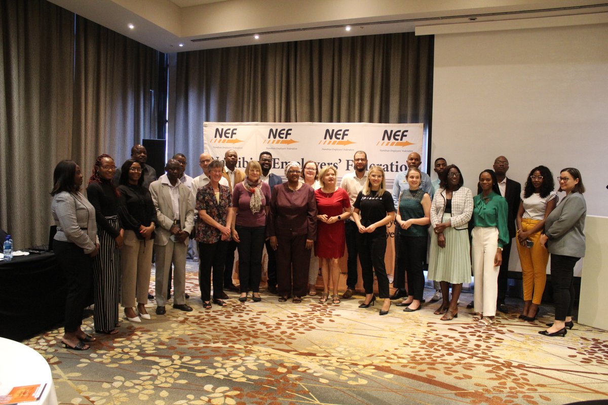 NEF_Namibia's tweet photo. Day 1 of the Launch of the Rapid Skills Assessment Report of Namibia organised by the Namibian Employers' Federation (NEF) and the Skills Initiative for Africa (SIFA). The workshop is being held at Hilton Hotel in Windhoek from 25-26 October 2022. https://t.co/EYlws14mrR