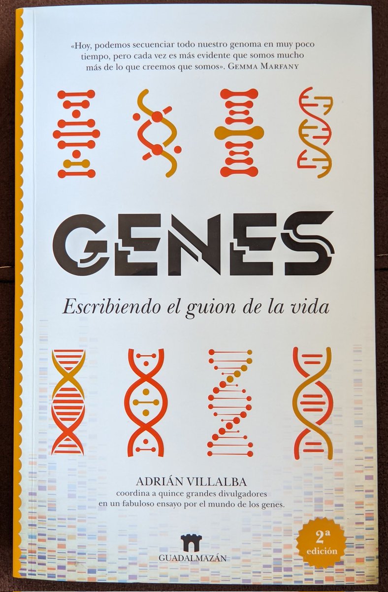 opobiosc's tweet photo. Lectura 100% recomendada.

"Genes" es un libro de #divulgación para todos los niveles, no hace falta ser ningún experto genetista.

Gracias a @villalbaciencia y a otros 15 expertos, tenemos la oportunidad de conocer mucho mejor el mundo de la genética. https://t.co/ns7IOfV6YK