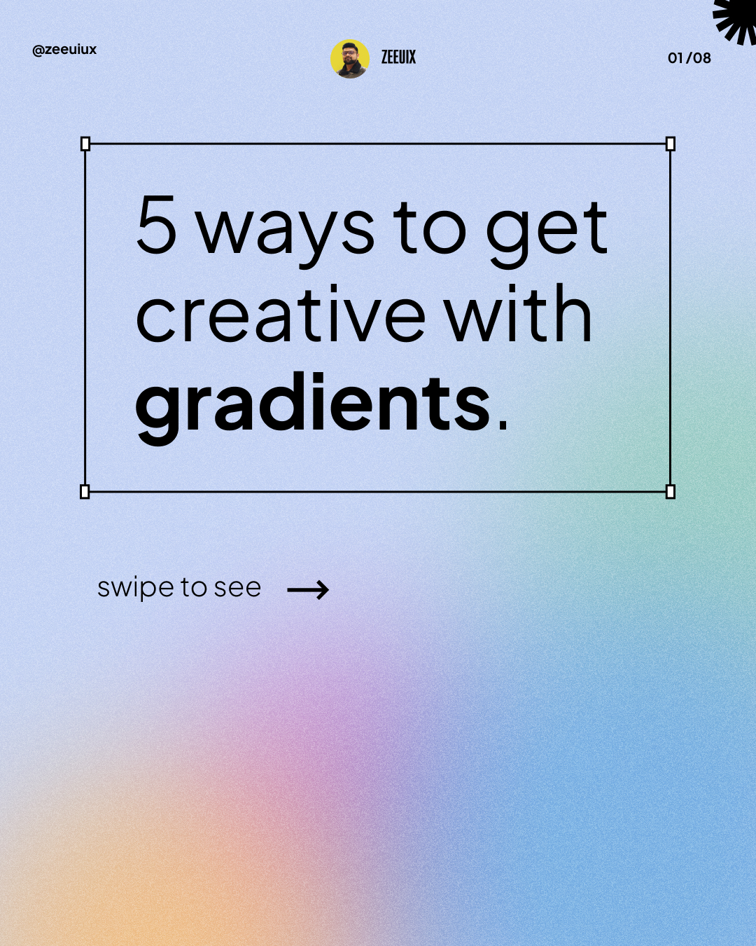Zee Shawn on Twitter: "5 ways to get creative with gradients. I use #3 ... image.