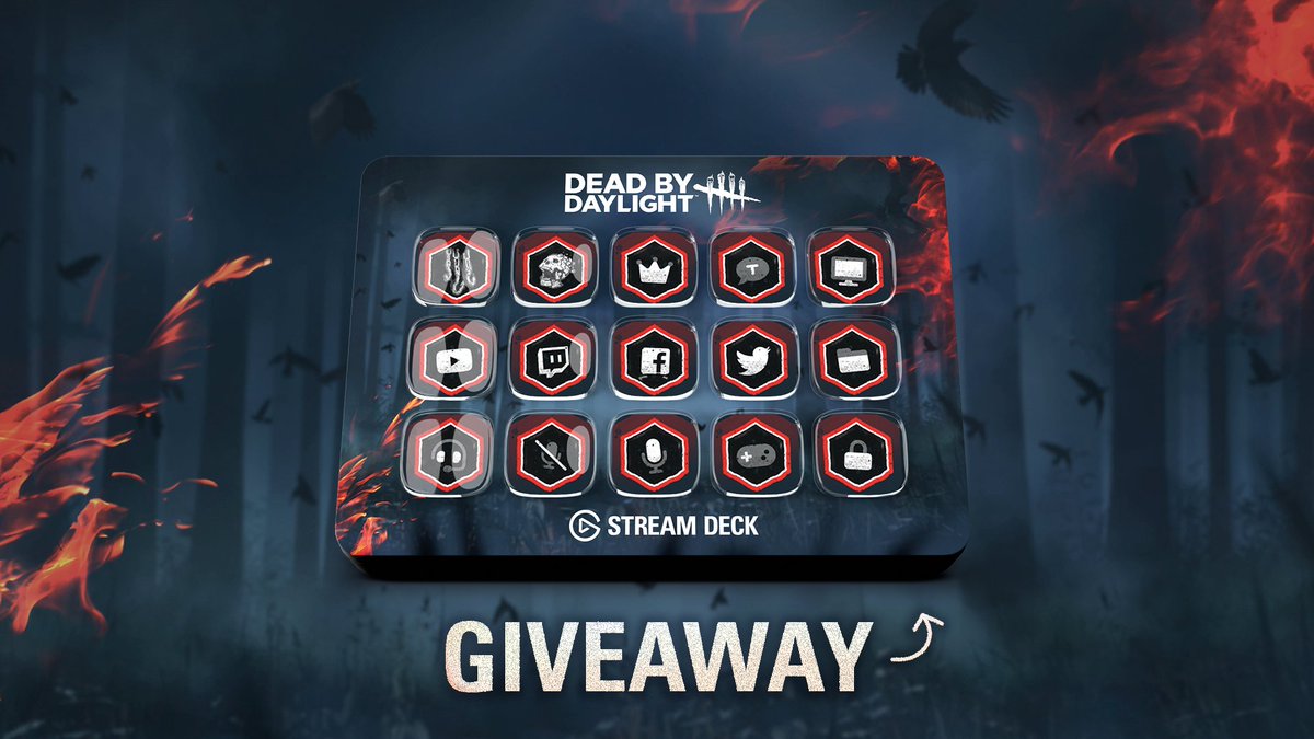 🎃 GIVEAWAY 🎃

Zusammen mit @DeadByBHVR_DE verlosen wir ein exklusives Dead by Daylight - Stream Deck MK.2, plus Spiel und Expansion Packs!

So nehmt ihr teil:
1️⃣ RT &amp; ♥
2️⃣ Folgt <a href="/elgatoDE/">Elgato DE</a>  &amp; @DeadByBHVR_DE 

⏰ 31.10.2022