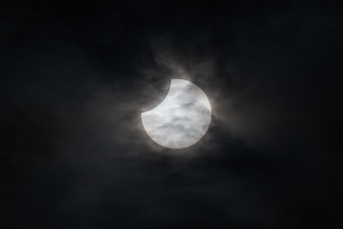 Jason_Murphy73's tweet photo. This morning’s partial solar eclipse over Lisburn @barrabest @WeatherCee @angie_weather @BBCWthrWatchers @bbcniweather #Eclipse #PartialSolarEclipse https://t.co/hAbiAmRGvZ