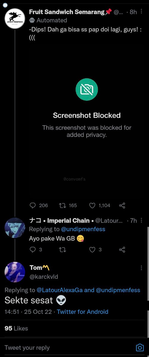 convomfs's tweet photo. Sesesat itukah user WA GB 🥲 🤍 https://t.co/ApgYAgEntZ