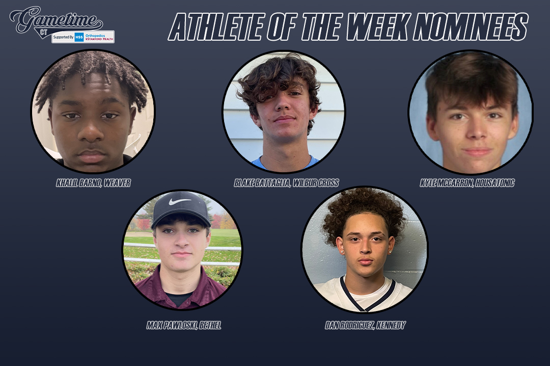 GametimeCT's tweet photo. Introducing the GameTimeCT Athlete of the Week Nominees for Boys Sports #cthsfb #ctbsoc #ctxc #ctgolf

Voting is open and ends on Thursday, vote here !

https://t.co/NdB4Rp2QNa https://t.co/kckpi6hLkQ