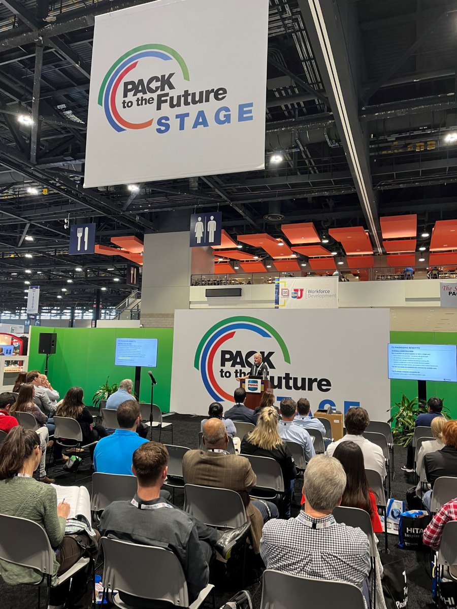P2Packaging's tweet photo. Thank you to everyone who came to David Colclough's talk at #PackExpo on Sunday. David discussed how @YanfengGlobal saved millions using P2 Packaging. @packexposhow #P2Packaging #packexpointernational #packexpo #packaging #packexpochicago #corrugatedboxes https://t.co/9fGJsI7EUC
