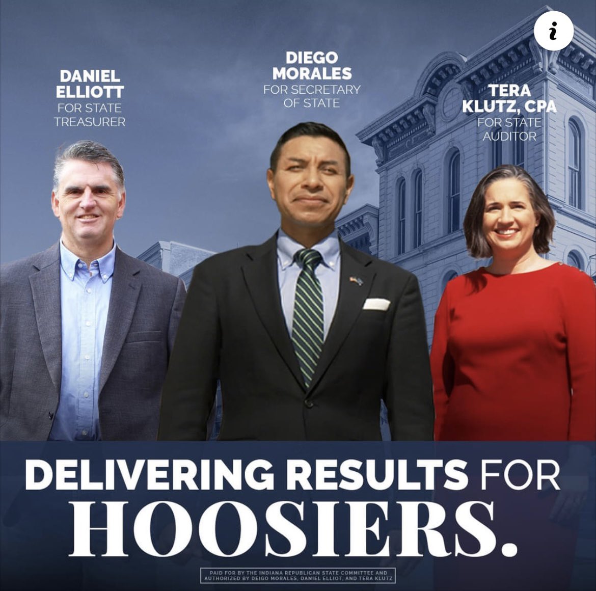 cdiegomorales's tweet photo. Diego Morales, Tera Klutz and Daniel Elliott are running for the people of Indiana! Together, they will listen to your concerns and fight to make the lives of every Hoosier better! 🇺🇸 https://t.co/uOIOb35aXV
