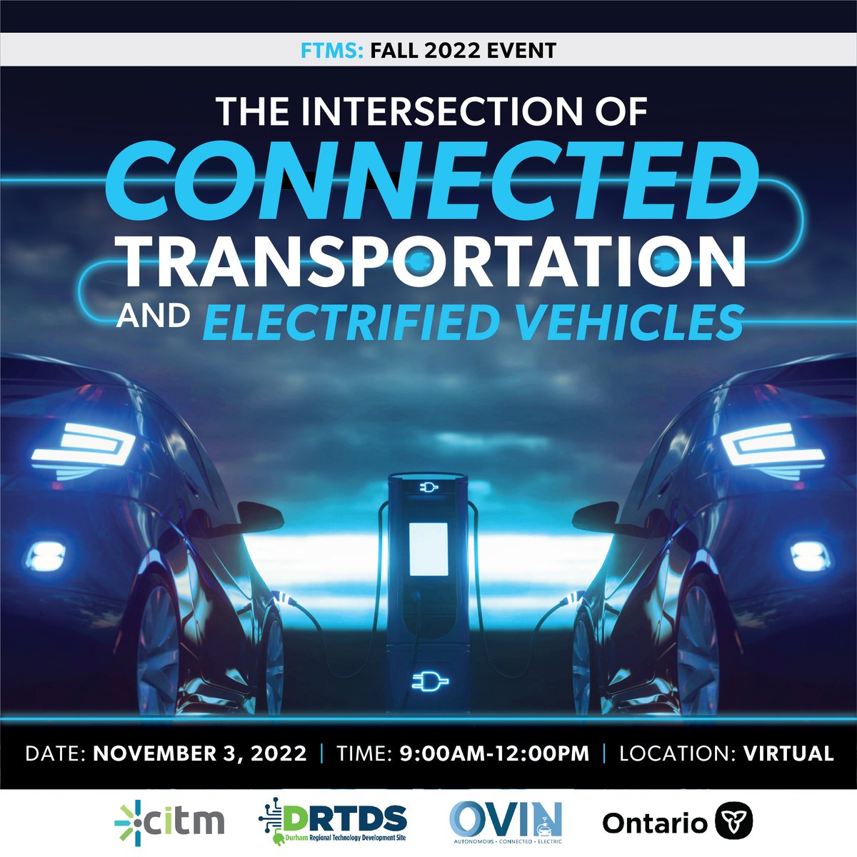 Only 10 days left! Park yourself for an exciting morning of keynotes, panel discussions, networking &amp; more at #FTMS2022, “The Intersection of Connected Transportation &amp; Electrified Vehicles”! 

Register for the virtual conference + in-person networking: ftms.citm.ca