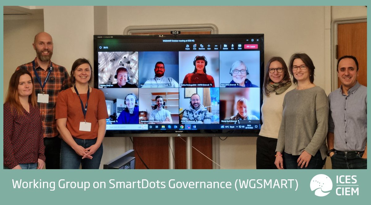 ICESmarine's tweet photo. Improving #SmartDots, a tool for age reading & maturity staging exchanges! #WGSMART met this week at our HQ to create a plan for the development of new maturity staging and ichthyoplankton identification modules in the software & outline a plan for user training. (1/2) https://t.co/1sRBETS7Pf