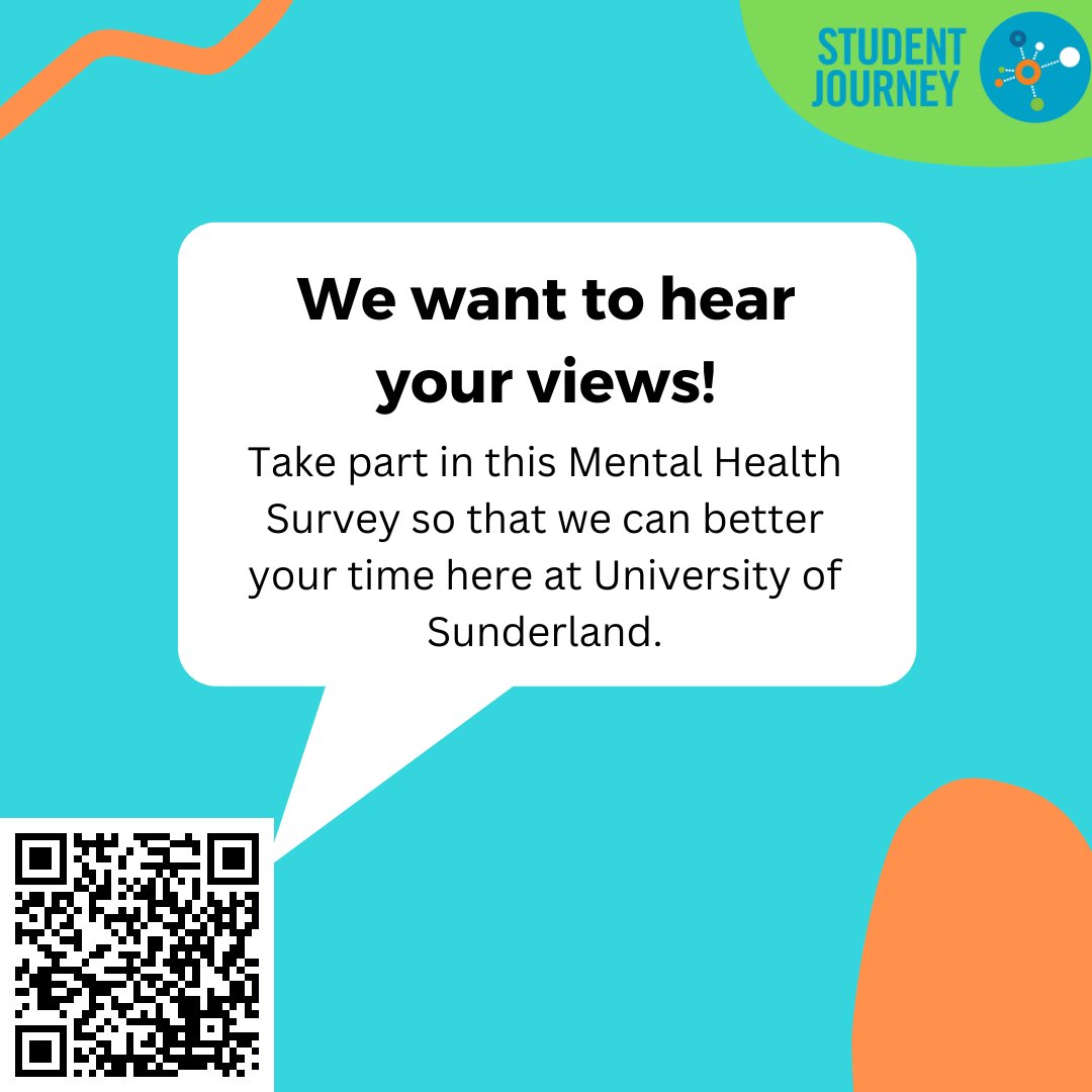 SupportUoS's tweet photo. The @sunderlanduni annual Student Mental Health Survey is part of a national initiative to improve student mental health.
All replies are anonymous. Complete for a chance to win a £100, £50 or £25 Amazon Voucher.
https://t.co/jxPeAOoq4t https://t.co/Gti3ywlk8z