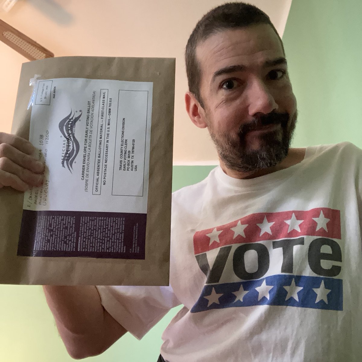 What a royal pain to do Ballot By Mail in Texas from out of the country! But I’m not letting voter suppression win this battle. #VoteTravis #VoteEarly ⁦<a href="/TravisCoClerk/">Travis County Clerk</a>⁩