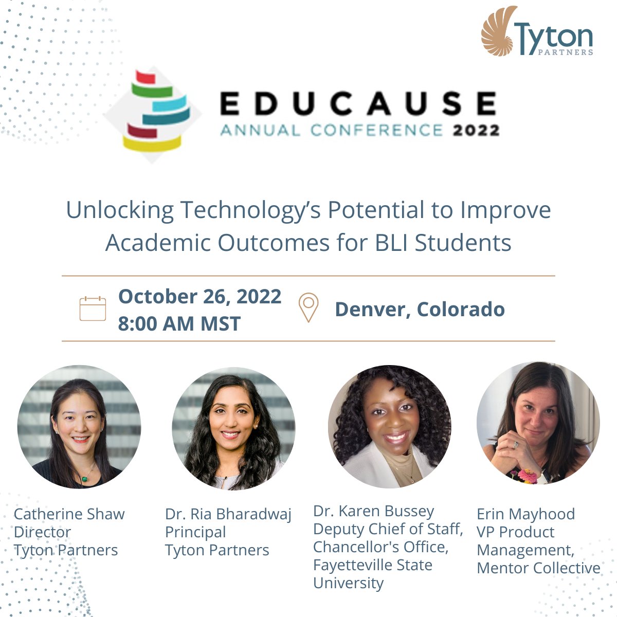 tytonpartners's tweet photo. How can #highereducation best support #blistudents? 

Catch us at #educause, where we'll share our research of 1,000+ unique institutional responses on the challenges to improving holistic advising for Black, Latinx, and Indigenous (BLI) students.
https://t.co/f8q1w9zmDv https://t.co/bPaA9wVO6m