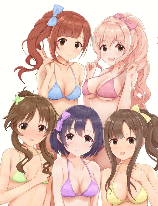 #西園寺琴歌 #白菊ほたる#五十嵐響子 #高森藍子 #水本ゆかりついでに過去絵も再掲 