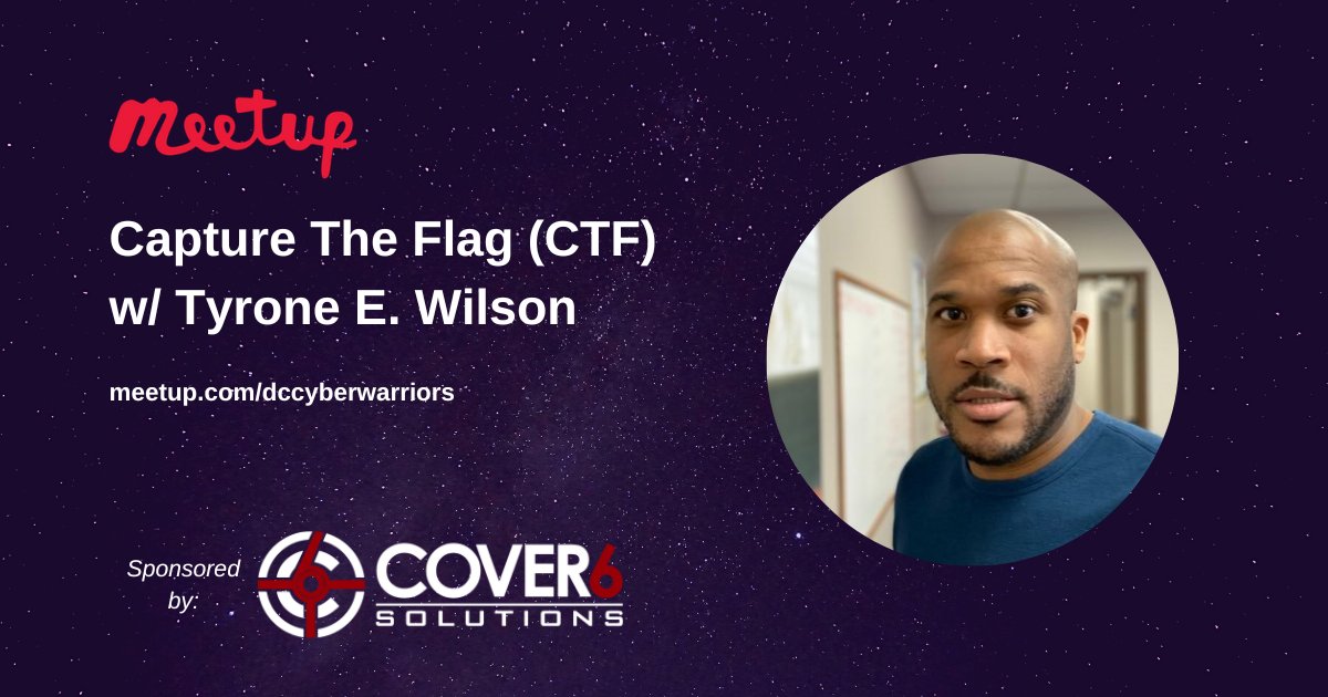 Cover6Solutions's tweet photo. Are you ready for some CTF action for Halloween? You're invited to our live CTF event this Sunday, October 30th starting at 11 AM ET. More info at the link. See you there! #Intro2Cyber #Cybersecurity #InfoSec #CTF https://t.co/10Oro40kyh https://t.co/T34t3PWoAP