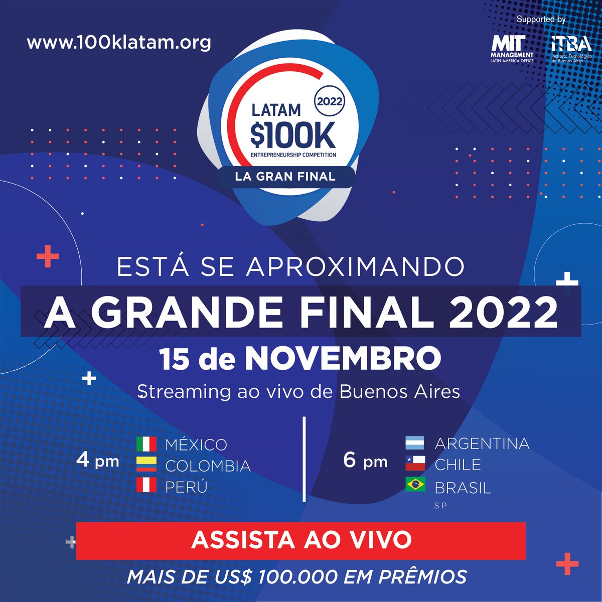 Latam100's tweet image. El Comité Evaluador ya seleccionó a los cinco proyectos finalistas para las categorías Pitch, Accelerate y Launch, además de los tres del Premio Especial Educación instituido para esta 5a. edición del concurso. Hay más de u$s 100.000 en premios...