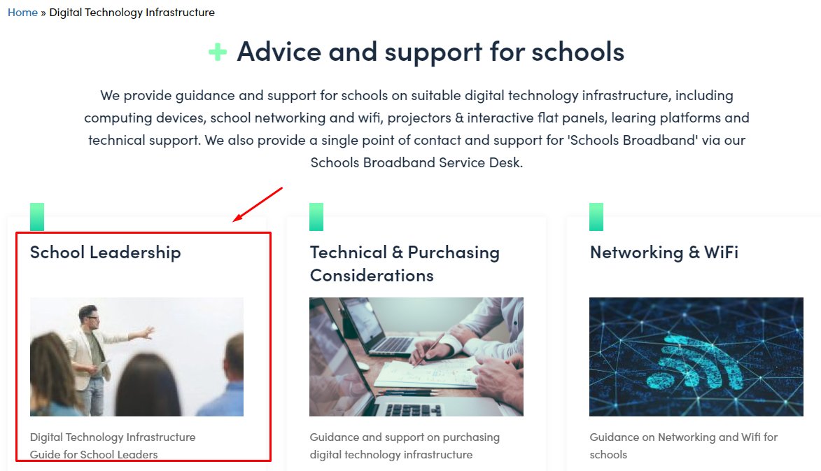 PDST-TiE have developed a Digital Technology Infrastructure Guide for School Leadership, including Principals, DPs, and the digital learning team.  It's available at: pdsttechnologyineducation.ie/technology-inf… <a href="/PDSTie/">PDST</a>