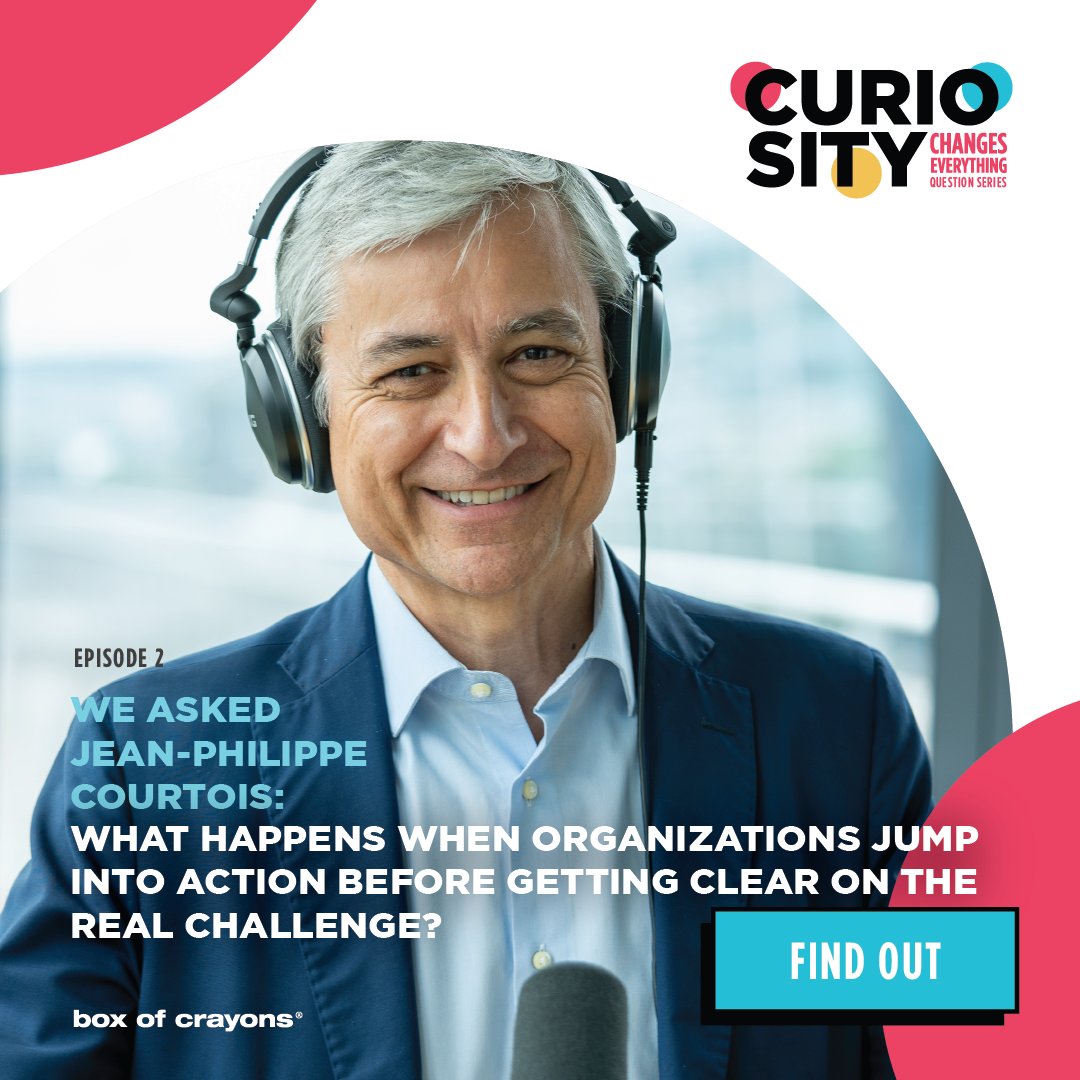 Jean-Philippe Courtois of Microsoft shares his best wisdom on tomorrow's episode of #CuriosityChangesEverything!

Episode 2 goes live on our LI page and website on Wednesday, October 26 at 9 am. 

#StayCuriousLonger #Leadership #Learning #OrganizationalCulture #VideoSeries